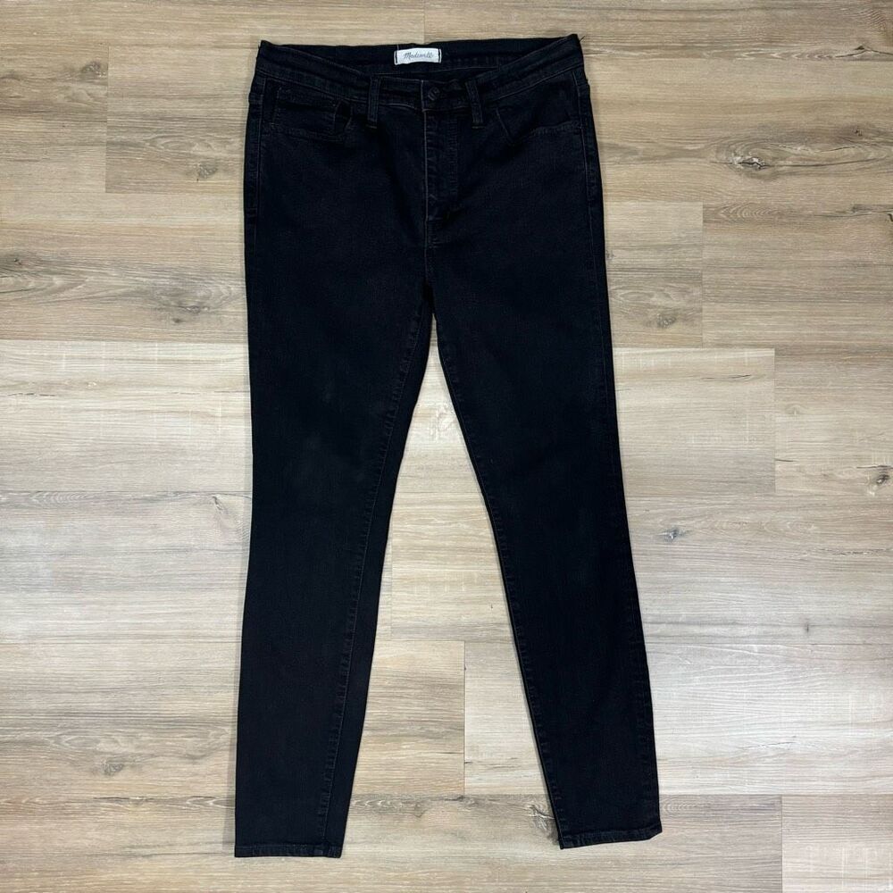 Madewell Women's 30 Roadtripper Skinny Jeans Black Soft Feel Stretchy Denim